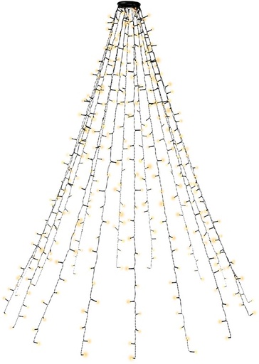[153730] 400 LED 3000k lyskæde med ring til juletræ