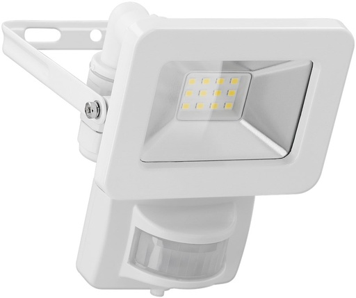 [153739] LED udendørs projektør,4000K 10 W, med bevægelsesdetektor Hvid