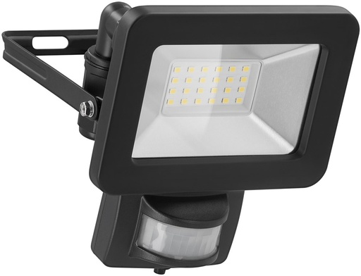 [153740] LED udendørs projektør,4000K,20 W, med bevægelsesdetektor Sort