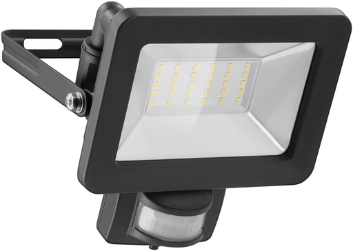 [153742] LED udendørs projektør,4000K,30 W, med bevægelsesdetektor Sort