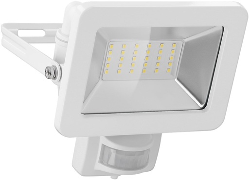 [153744] LED udendørs projektør,4000K,30 W, med bevægelsesdetektor Hvid