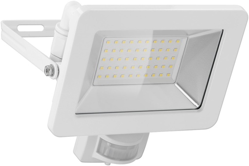 [153746] LED udendørs projektør,4000K,50 W, med bevægelsesdetektor Hvid