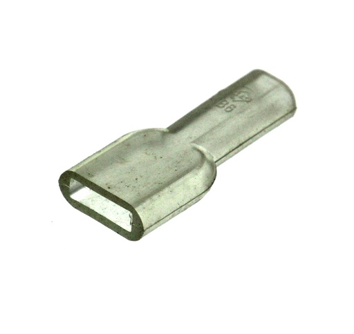 [154009] Isoleringshætte for uisolerede 6,3mm. spadestik han