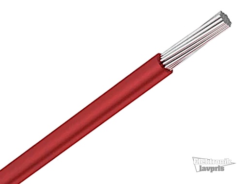 [154039] PVC-ledning, fortinnet, 4mm², rød