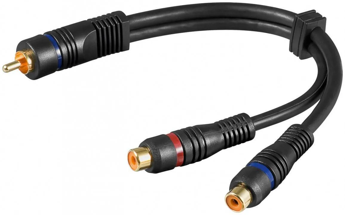[29096] Y Kabel, 1xPhono han > 2xPhono hun, 20cm