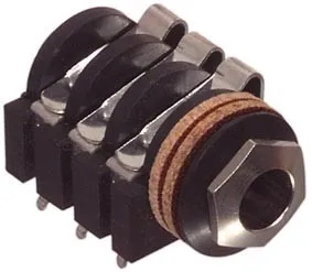 [29914] 6,35mm stereo Jack bøsning med 3 afbrydere