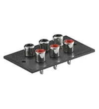 [29989] RCA/Phono terminal 6-pol 36x62mm.