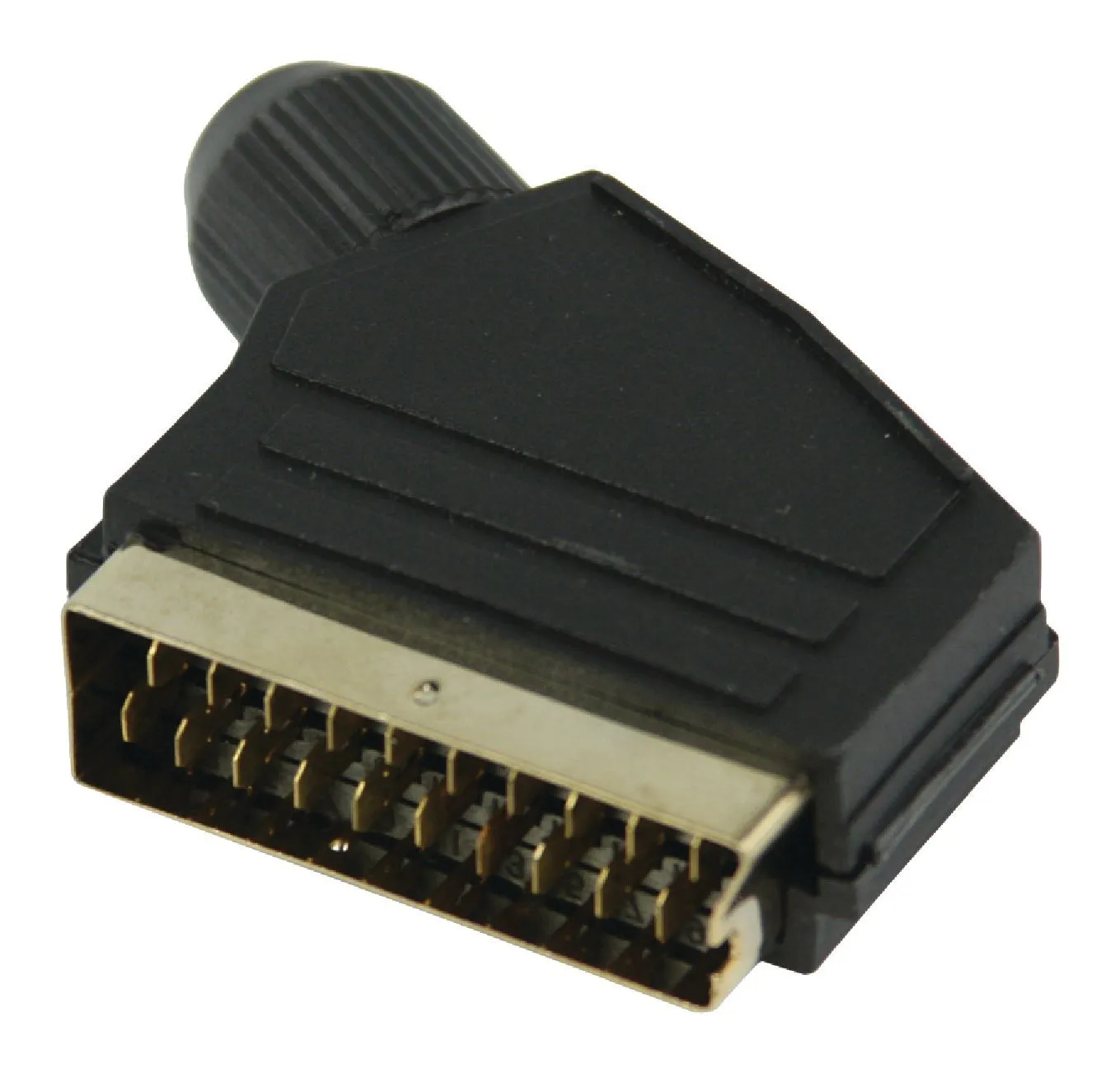 [29991] SCART  stik Han PVC Til Kabel Sort