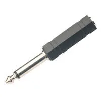 [29998] 6,3mm. Mono Han - 6,3mm. Stereo Hun Adapter