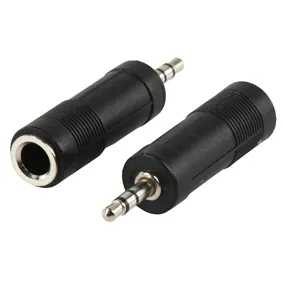 [30029] Adapterstik Jack 3,5mm. Stereo Han - 6,3mm. Stereo Hun, 1 stk.