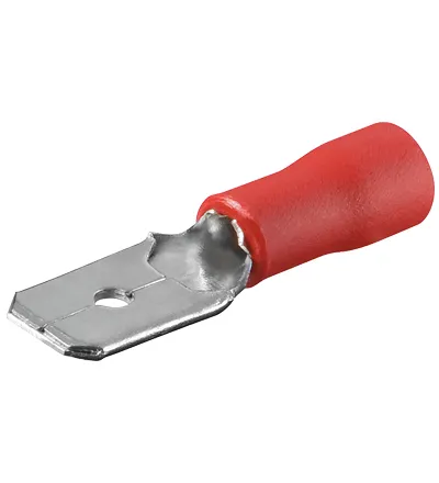 [30488] Terminal Flat Han 6,3mm Rød