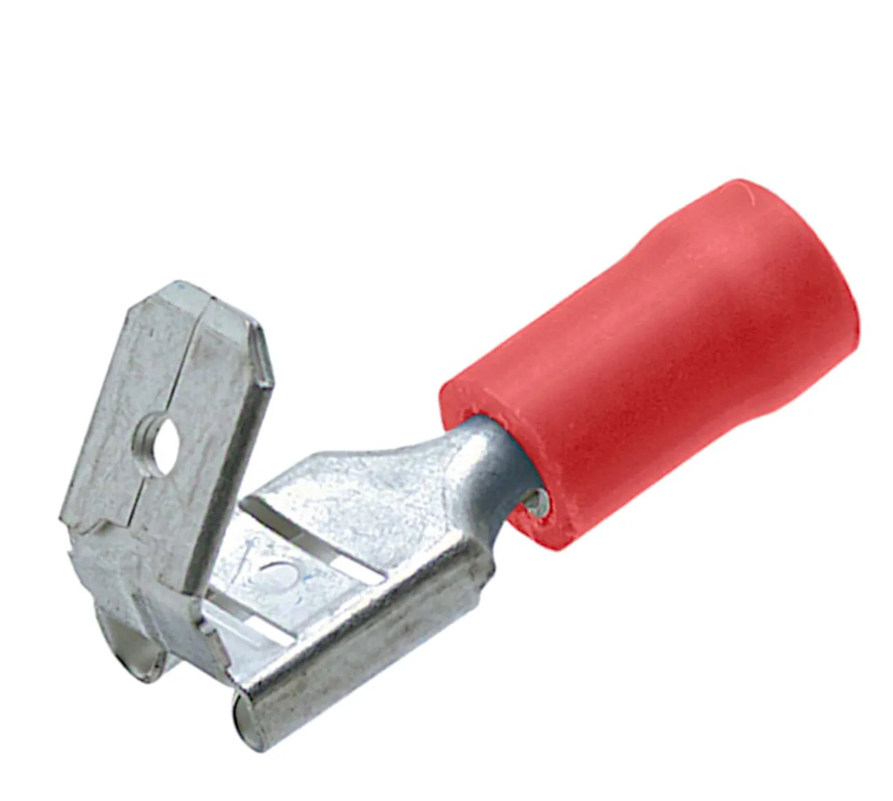 [30491] Spadestik, Terminal Splitter 6,3mm Rød