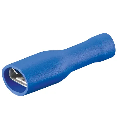 [30495] Spadestik 4,8x0,8mm. blå hun Fuldisoleret