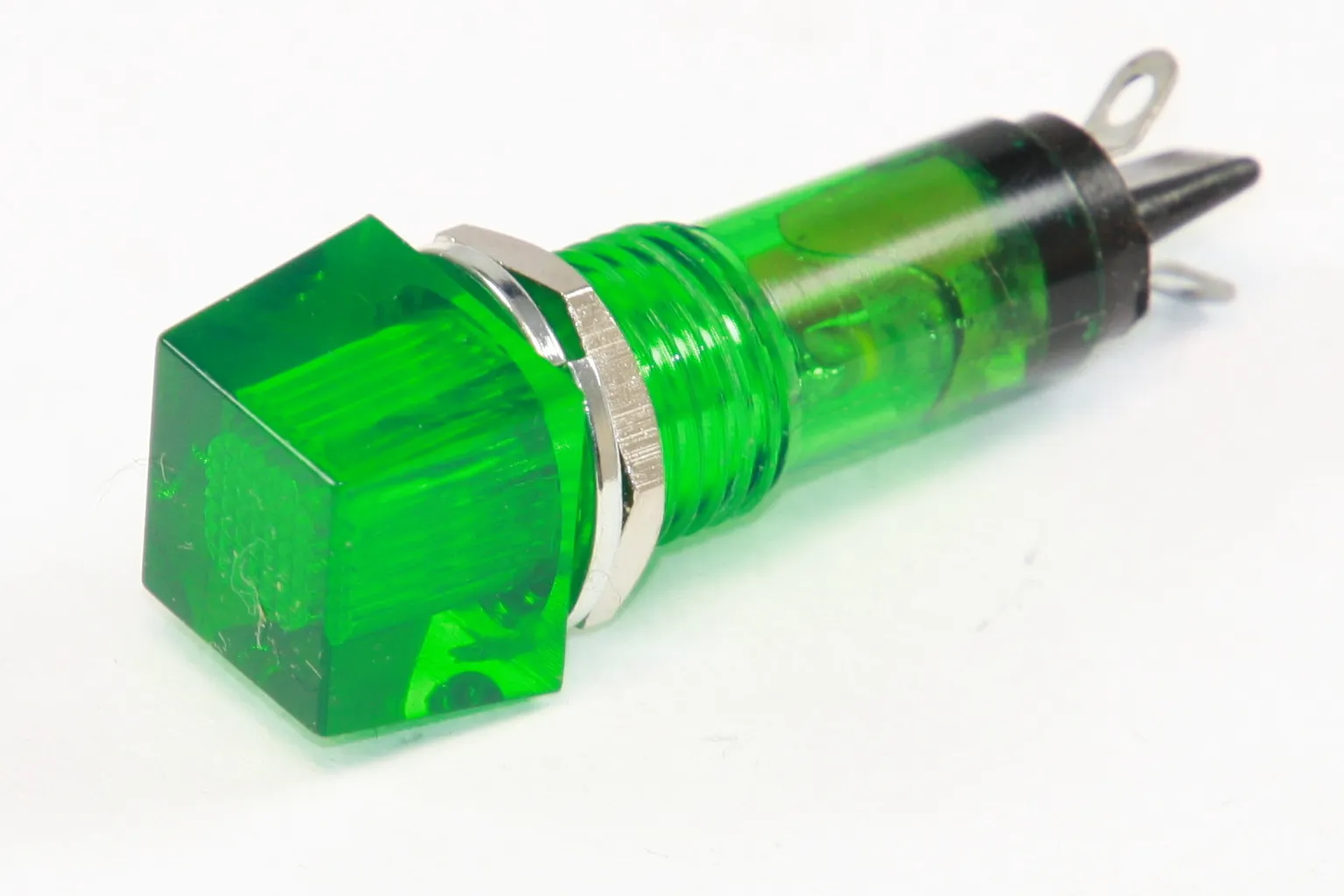 [30621] Neon 230V 12x12mm. Grøn