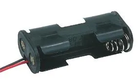 [30764] Batteriholder 2xAA (Mignon) Løse kabel ender