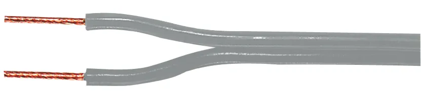 [30785] Højttalerkabel, 2x0.66mm², grå CCA