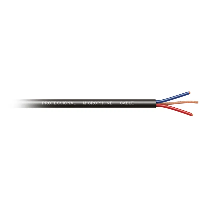 [30804] Mikrofonkabel 2 x 0.35mm² (Ø=6,0mm.), sort