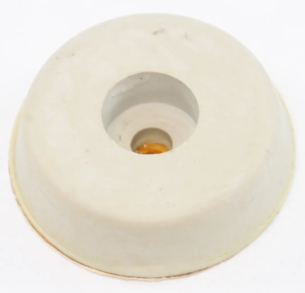 [30935] Kabinetfod, Ø26 x 8mm, GUMMI, GRÅ selvklæbende