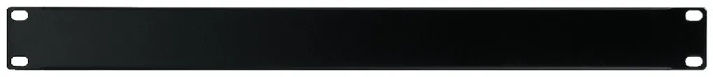 [30937] 19" Frontplade 1U Sort