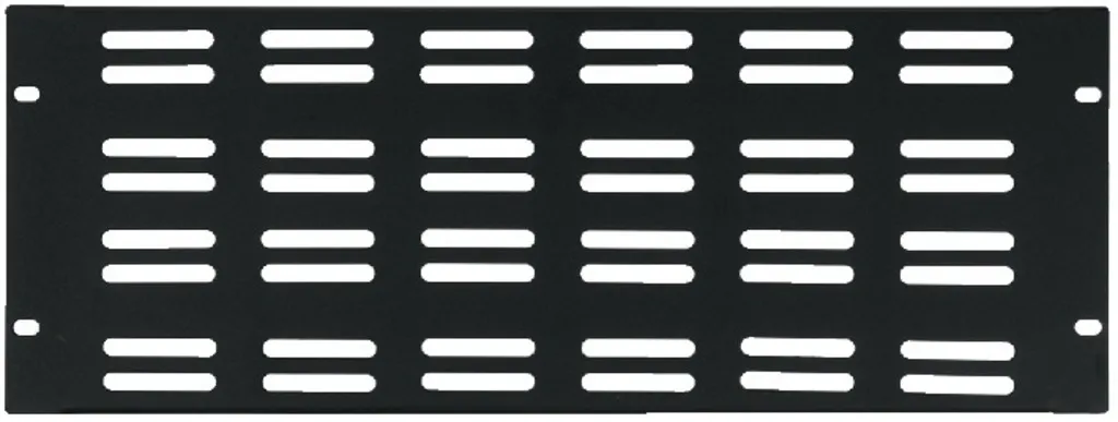 [30944] 19" Frontplade 4U Sort, VENTILERET