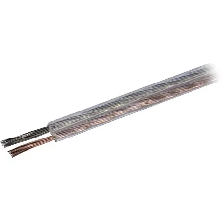 [31874] Højttalerkabel 2 x 2,5mm², transperant