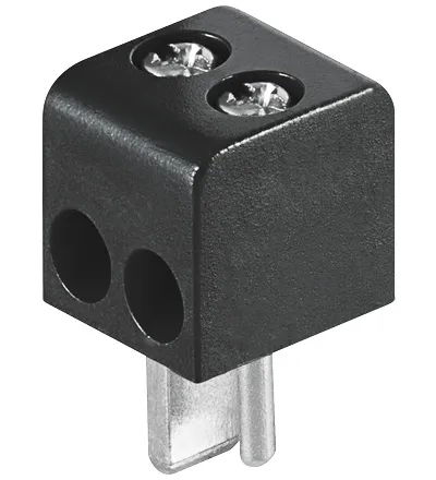 [48837] Højttaler DIN Plug Sort Skrue 