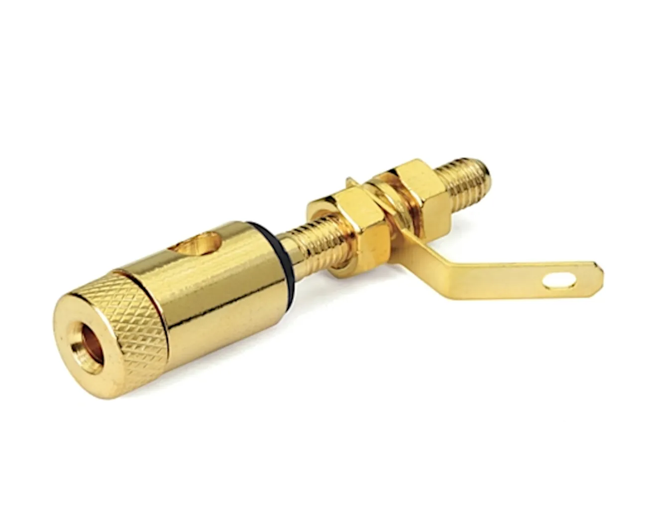 [77340] Bananbøsning chassis 4mm hun guld sort