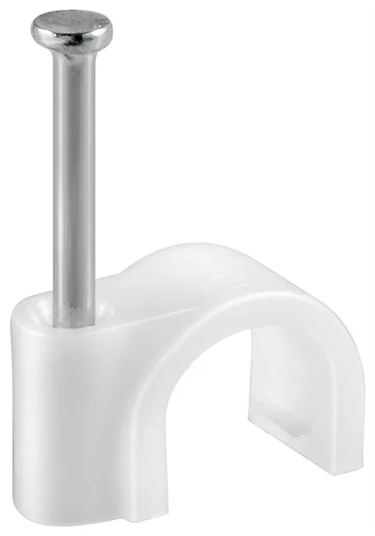 [77352] Kabelsøm, rund, Ø=6mm., hvid, 100 stk.