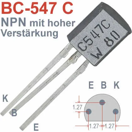 [77427] NPN 45V 0,1A 0,5W B:420-800 TO92