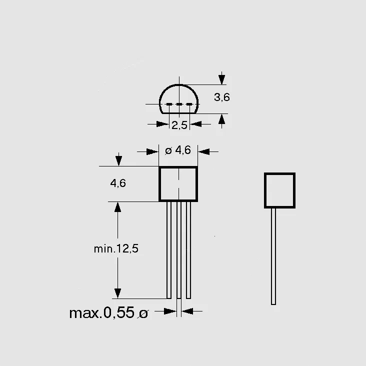 [77429] NPN 30V 0,1A 0,5W B:420-800 TO92