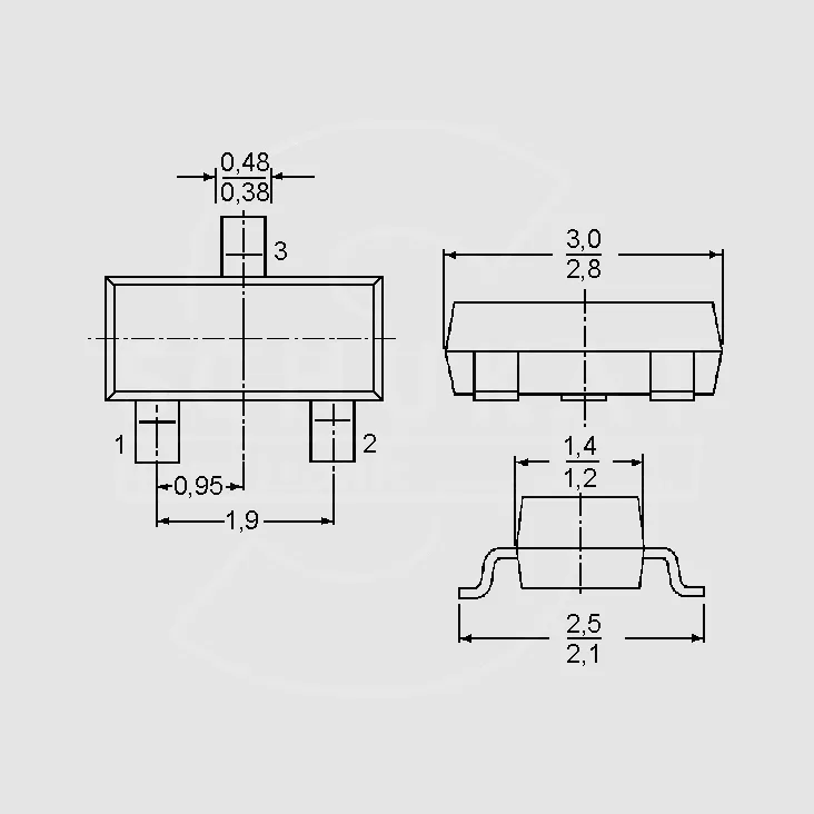 [77567] PNP 300V 0,5A 0,36W B&gt;25 SOT23