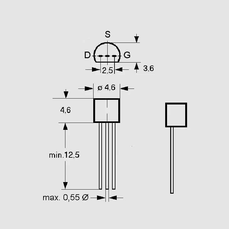 [77713] N-FET 30V 25mA 0,3W 12-25mA TO92