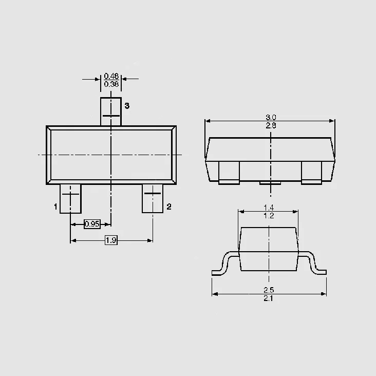 [78424] 2xSMD Schottky CA 30V 0,1A SOT23