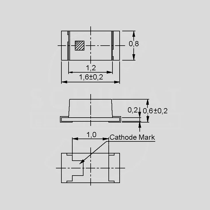 [79447] SMD-LED Green 55mcd 120&deg; 0603 Flat