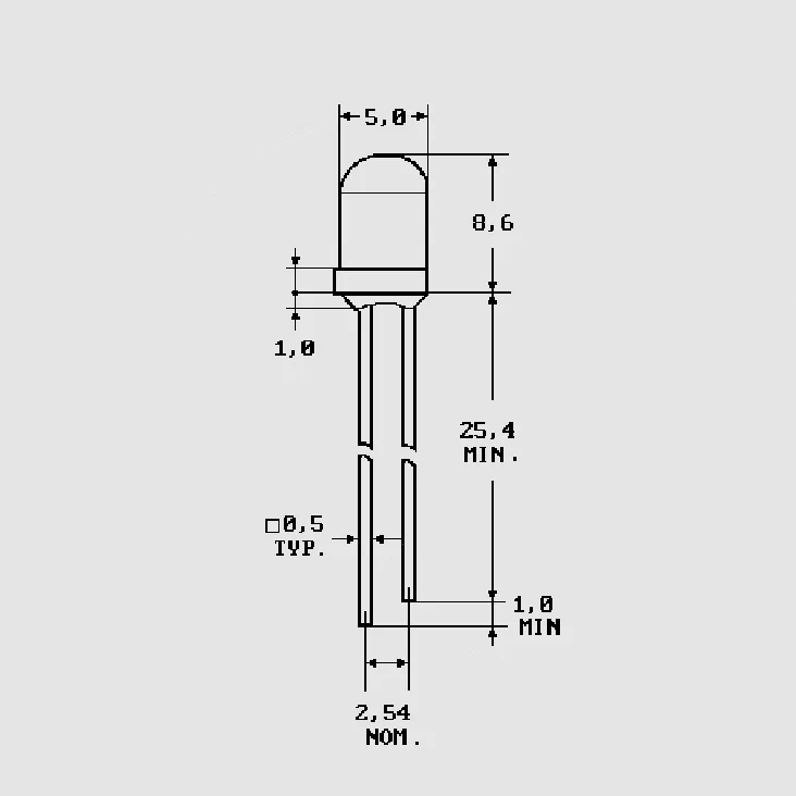 [79621] IR-LED Black 20° 5mm 20mA