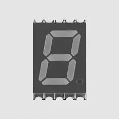[79766] SMD-7Seg 10mm CA Red LowCur 2mcd