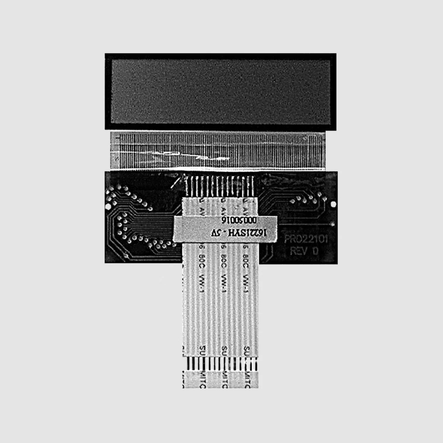 [79855] 16x2 STN Yellow Reflective -20/+70&deg;C