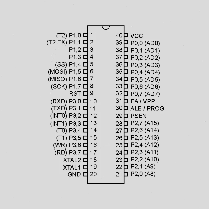 [80677] ISP-MC 5V 4K-Flash 24MHz DIP40