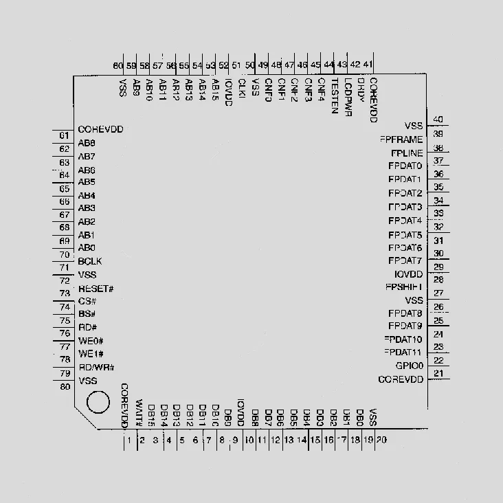 [81556] STN/TFT-LCD-Contr 320x240 QFP80