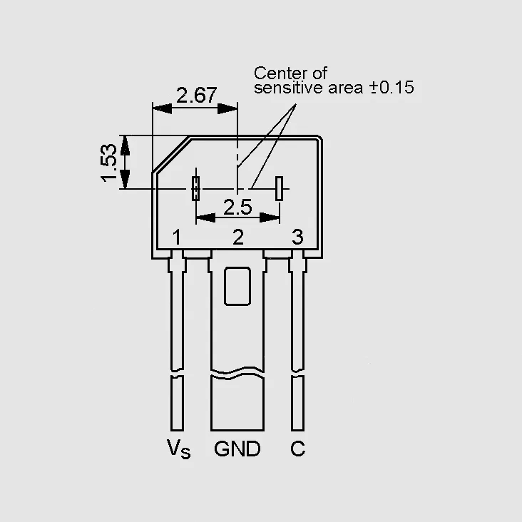 [81875] Hall Switch Diff -40...+40mT PSSO3-6