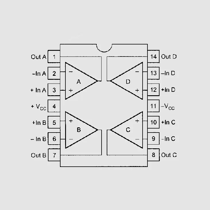[82397] 4xOp-Amp HS 6,4MHz 35V/us DIP14