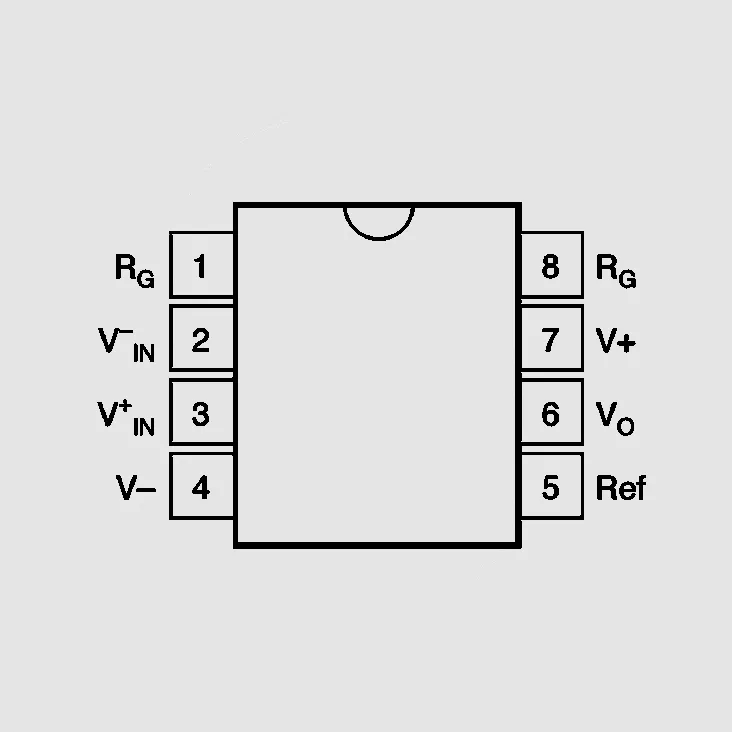 [82522] Instr-Amp G:1-10000 &gt;100dB DIP8