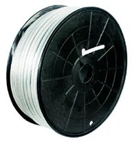 [95511] 8,0mm COAX-kabel, 4-dobbelt skærmet, 75 ohm, Hvid, 1m