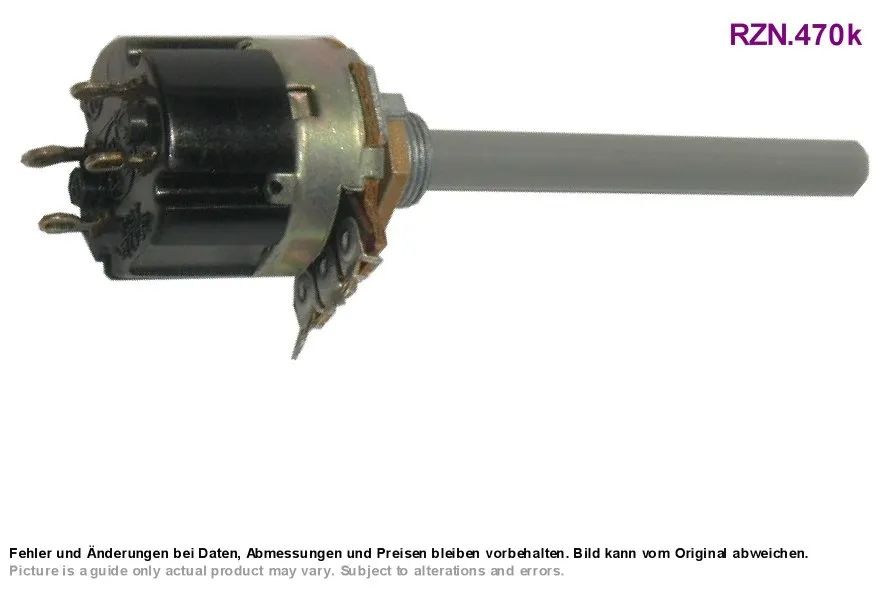 [95512] Potentiometer m/drejeafbryder, 100KA Lin. mono