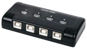 [96189] USB 2.0 SWITCH, 4 port (4 computere - 1 apparat), Automatisk