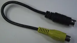 [96438] TV-OUT adapter, TV-OUT han 7-pin -> Composite hun, 20cm