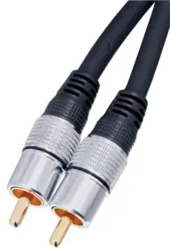 [96479] Digital Phono/RCA kabel, 2,5m, sort