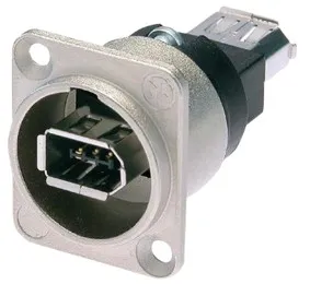 [96577] Neutrik Firewire 1394 chassis Sølv