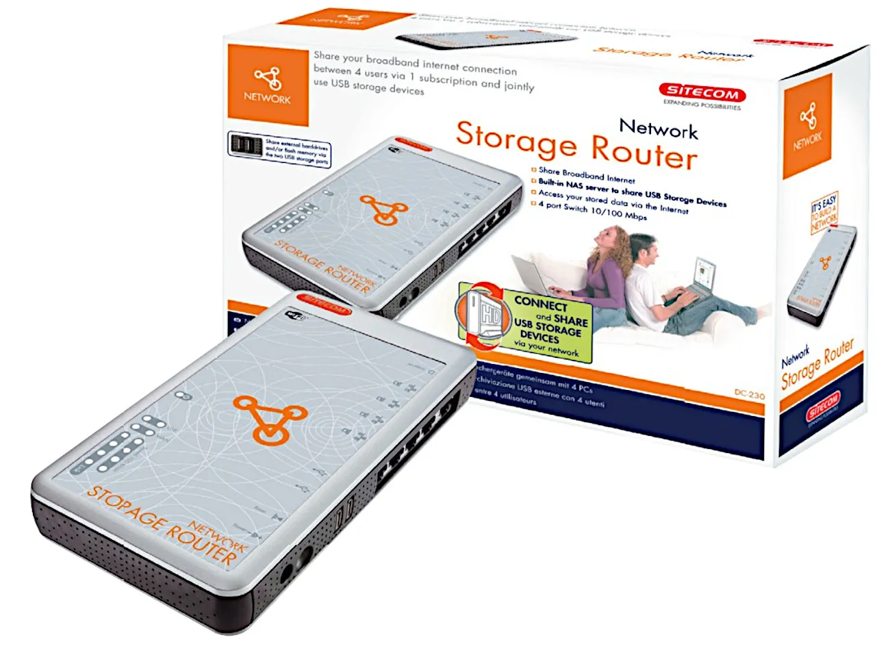 [96870] Sitecom DC-230 Network Storage Router m/USB