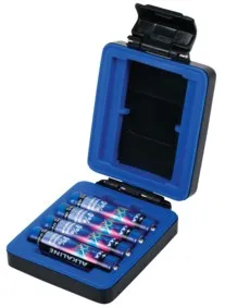 [97058] Memory card boks til opbevaring, 2xSD-kort + 2xAA eller 3xAAA batterier